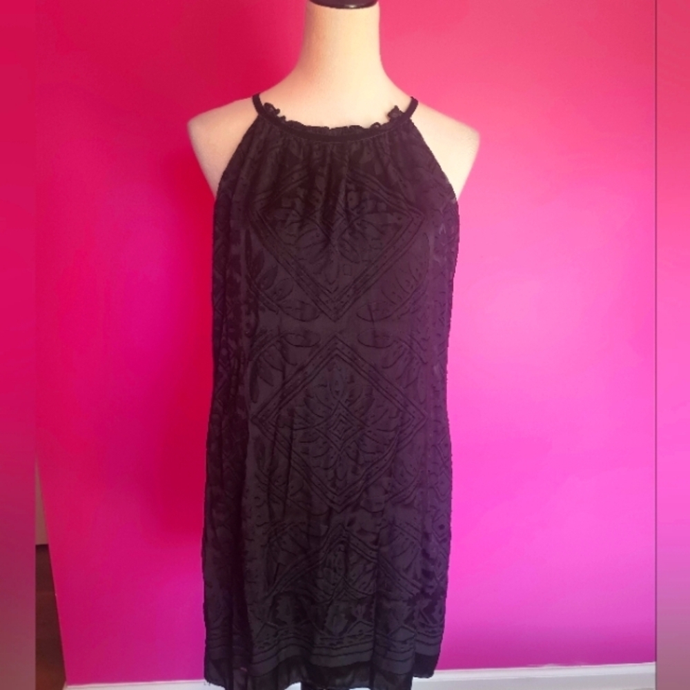 Max Studio Y2K Black Velvet Mini Cocktail Dress (Size Small) - Picture 4 of 8
